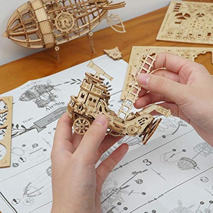 3D WOOD MODEL KITS FOR ADULTS TO BUILD (AIRSHIP) - Image 2